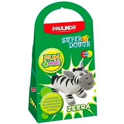 Маса для ліплення Paulinda Super Dough Fun4one Зебра з рухомими очима (PL-1563)