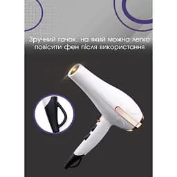 Фен для волосся Promotec з насадками 3000 Вт White - мініатюра 6