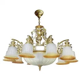 Люстра подвесная Brille прованс для холла E27 40W G (BKL-179S/13)