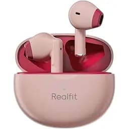 Беспроводные наушники Realfit F2 Pro активное шумоподавление Bluetooth 5.3 с микрофоном Розовые