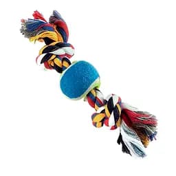 Игрушка для собак Camon канат грейфер Косточка с теннисным мячом 38 см 320 г