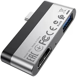 Адаптер розширювальний хаб Borofone DH2 - Type-C до 4K HDMI + USB 3.0 - мініатюра 5