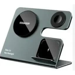 Бездротовий мультизарядний пристрій Essager Ruicheng desktop magnetic suction 15W (3 in 1) black (EWXZM-RC0G-Z)