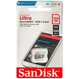Карта пам'яті SanDisk 128GB microSDXC class 10 UHS-I Ultra (SDSQUNR-128G-GN3MN) - мініатюра 2