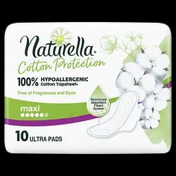Гігієнічні прокладки Naturella Cotton Protection Ultra Maxi, 10 шт. - мініатюра 2