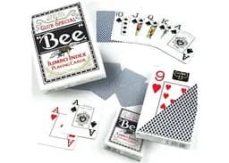 Карти гральні United States Playing Card Company Bee Jumbo Index (blue) (BeJIRB) - мініатюра 6