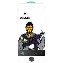Захисне скло 5D Anti-static Matte (тех.пак) для Apple iPhone 7 plus / 8 plus (5.5) Білий