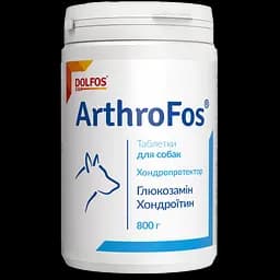 Вітамінно-мінеральна добавка Dolfos ArthroFos для опорно-рухової системи собак 800 таблеток (139-800)