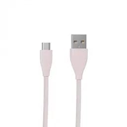 Кабель USB 2.0 AM - microUSB (5P), 1 м, рожевий, Maxxter, 2.4A (UB-M-USB-01GP)
