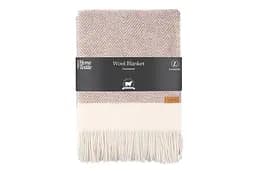 Плед Ardesto Leonardo Bianco 140x200 см 100% бежевый шерсть (ART0501LB)