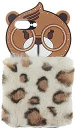 Чохол-накладка TOTO TPU Fluffy Case IPhone 7 Plus /8 Bear Brown