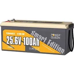 Аккумулятор Power Queen LiFePO4 Smart BT 24V (25.6V/100Ah/2560Wh) (BMS 100A/100A) [123740]