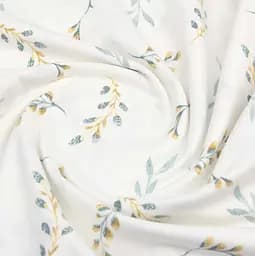 Простирадло Cosas на резинці фланель 80х160 pine branchlets cs1, м'ята (Flannel_BudYellowMint_80x160x20) - мініатюра 6