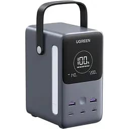УМБ Ugreen 48000mAh 300W PD 3.1 3xUSB C+2xUSB A, зарядка 140w, Led лампа