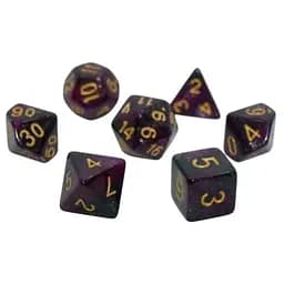 Набір кубиків Galaxy 7 Dice Set - Dark purple , 7 шт. (g7dgala04)