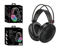 Бездротові накладні навушники Disco Pulse PG580 RGB Bluetooth 5.3 з мікрофоном 18 годин роботи чорний - мініатюра 2