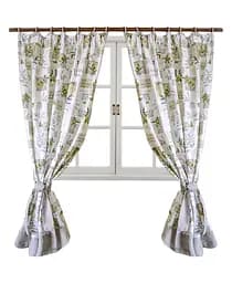 Комплект штор Прованс Оливковая, 170х140 см, серый с зелёным (6132)