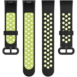 Ремінець DK CDK Silicone Sport Band Nike для Xiaomi Redmi Watch (012954) (black / green) - мініатюра 3