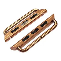 Переходник на универсальный ремешок для Apple Watch 38 мм/40 мм на болтах розово-золотистый