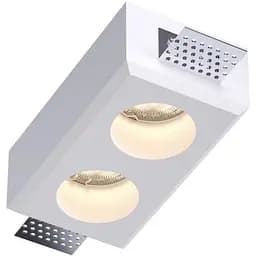 Світильник точковий врізний гіпсовий KLOODI KD-GIPS SQ80x147 H50