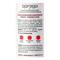 Напій Spraga Комбуча Полуниця та м'ята слабогазований 250 мл (933315) - мініатюра 5