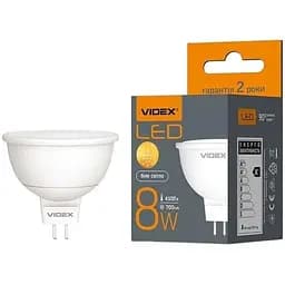 Світлодіодна лампа LED Videx MR16e 8W GU5.3 4100K (VL-MR16e-08534)