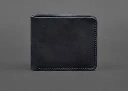 Мужской кожаный портмоне 4.1 (4 кармана) синий Crazy Horse