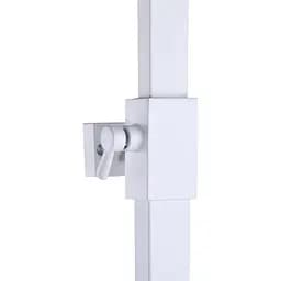 Душова система Topaz Odiss TO 18802-H66-WW Н-130см без вилива, квадратна штанга матова біла - мініатюра 5
