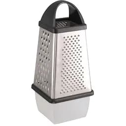 Терка Gipfel Grater четырехсторонняя с контейнером 24х13х13 см черная