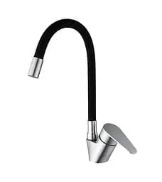 Змішувач для кухні Mixxus Neo-011 Black із силіконовим виливом MI6558 Нержавіюча сталь