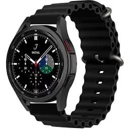 Ремінець для Xiaomi Haylou LS01LS02 - чорний ширина кріплення 20мм силікон Watchbands Hump (W23-4WB26507600)