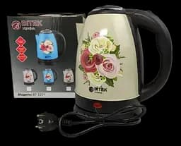 Электрический дисковый пластиковый чайник BITEK BT-3201 белый