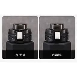 Пляшка для води Xiaomi Quange Large Capacity Tritan Water Cup 760 мл Black/White (6972229764770) - мініатюра 3