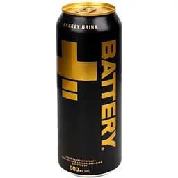 Енергетичний безалкогольний напій Battery Energy Drink 500 мл