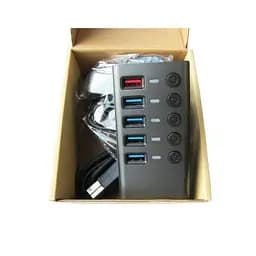 Концентратор Dynamode 5 ports USB3.0 to 4*USB3.0+2.4А Power Adapter 2.5A/12V (DM-UH-P405-G) - мініатюра 9