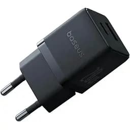 Мережевий зарядний пристрій Baseus Palm Fast Charger C+U 20W EU Cluster чорний