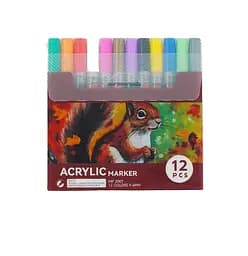 Акрилові маркери C 65268 12шт, в слюді (6900067652683)