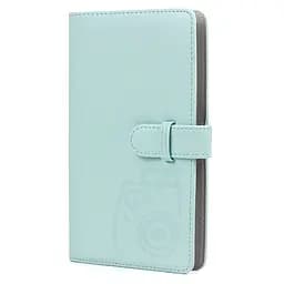 Фотоальбом для Fujifilm Instax Mini (12, 11, 40, 70, 90, 99, EVO, Link, Liplay) Polaroid 300, Z2300 на 96 фото, м'ятно-блакитний