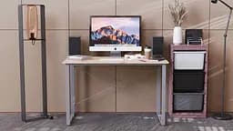 Комп'ютерний стіл Ferrum-decor Дейв 75x100x70 сірий ДСП Дуб Сан-Марино 32мм (FRD-102396) - мініатюра 6