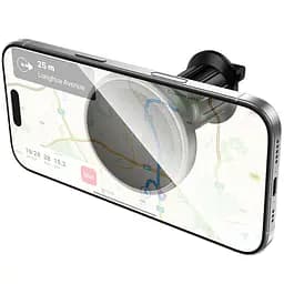 Автотримач з БЗП Borofone BH224 Flash 15W (air outlet) Black - мініатюра 5