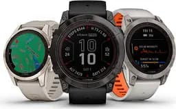 Смарт-годинник Garmin Fenix 7X Pro Sapphire Solar Edition Titanium with Fog Gray/Ember Orange Band (010-02778-14) [86521] - мініатюра 6