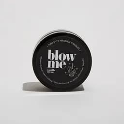 Масажна свічка міні з ароматом ванільного крему Blow me 50g - мініатюра 4