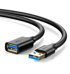 Подовжувач UGREEN US129 USB 3.0 Extension Male Cable 3m (Black) (UGR-30127)