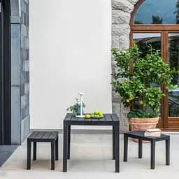 Стіл Progarden BALI 78x78x72  антрацит - мініатюра 2