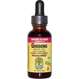 Американський женьшень Nature's Answer екстракт органічного спирту 1:1, 30 мл