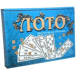 Настольная игра Strateg Лото, с деревянными фишками, на украинском языке (30662)