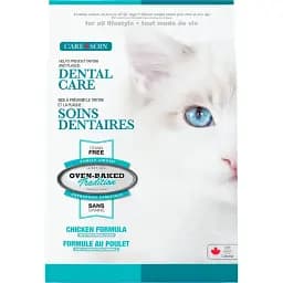 Беззерновой сухой корм Oven-Baked Tradition Dental Care полностью сбалансирован для кошек из свежего мяса курицы 2.27 кг