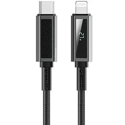 Дата кабель WIWU C080 Warriors Type-C to Lightning 27W 1 м Black - мініатюра 2