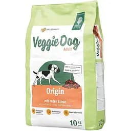Сухий вегетаріанський корм Green Petfood Veggie dog Adult Origin для собак із червоною сочевицею 10 кг