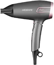 Фен Ardesto HD-R350PT, Gray/Pink, 2000W, 2 швидкості, 2 режими, концентратор, функція "Cool Shot", захист від перегріву, складна ручка, DC двигун